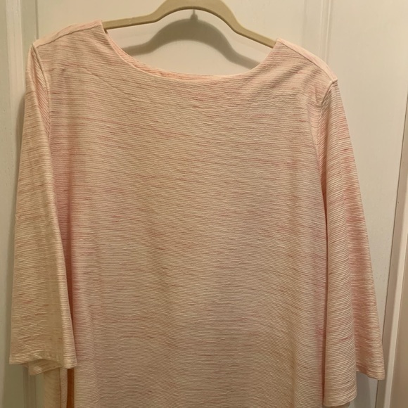 NWOT - Old Navy PLUS boat neck pink marled top - Picture 2 of 7